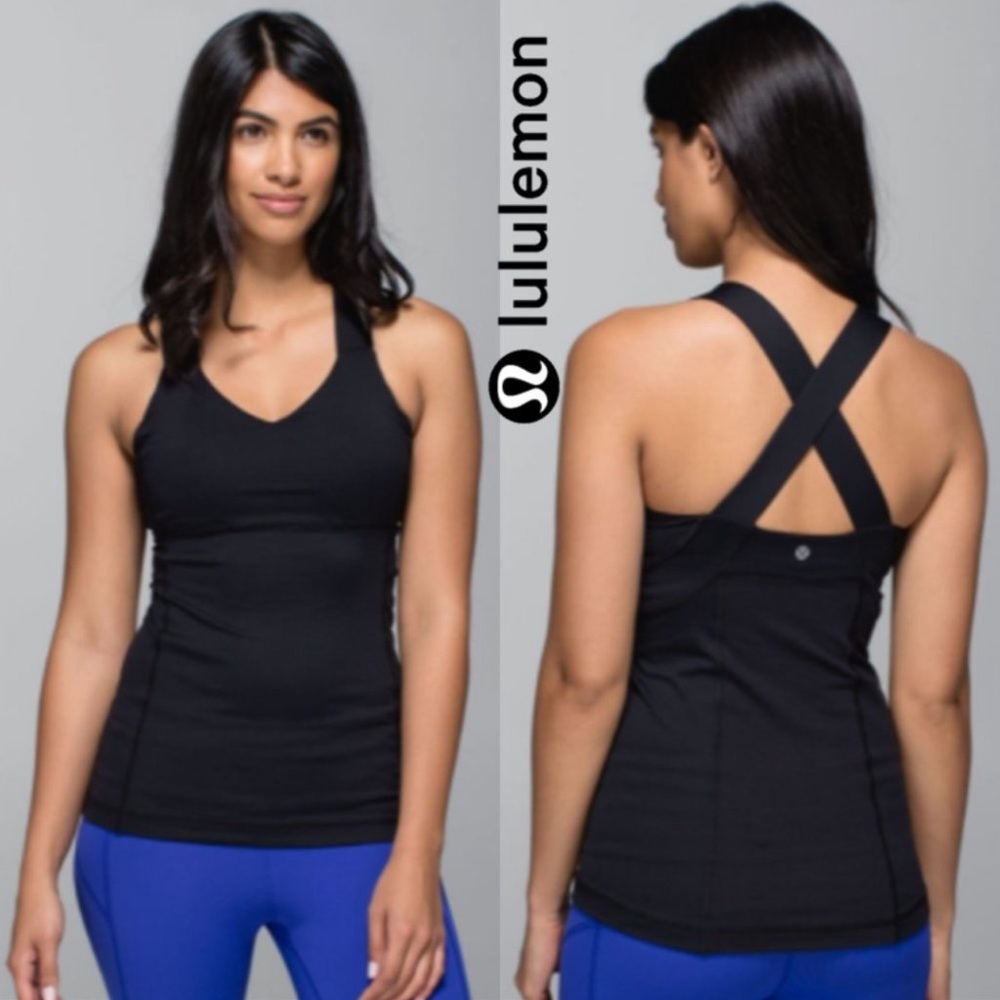 Lululemon Push Your Limits Black Tank 6.